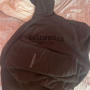 Essentials fear of god hoodie and sweatpants